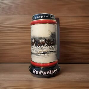 Budweiser Vintage 1990 Beer Stein Mug Ceramarte Susan Sampson Collector's Series